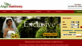 What Angelmatrimony.com website looked like in 2016 (7 years ago)