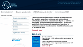 What Ansa.fr website looked like in 2016 (7 years ago)