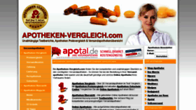 What Apotheken-vergleich.com website looked like in 2016 (7 years ago)