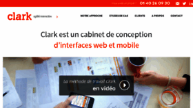 What Agence-clark.com website looked like in 2016 (7 years ago)