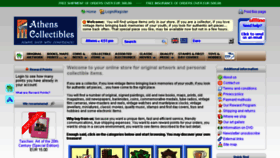 What Athenscollectibles.com website looked like in 2016 (7 years ago)