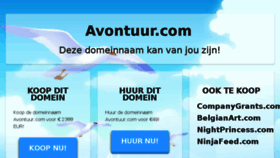 What Avontuur.com website looked like in 2016 (7 years ago)