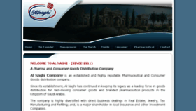 What Alnaghi.com website looked like in 2016 (9 years ago)