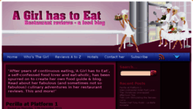 What Agirlhastoeat.com website looked like in 2016 (7 years ago)
