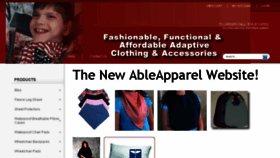 What Ableapparel.com website looked like in 2016 (8 years ago)