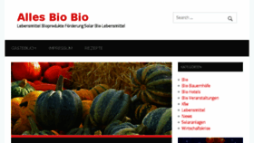 What Alles-biobio.de website looked like in 2016 (7 years ago)