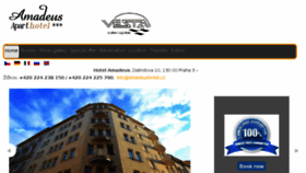 What Amadeushotel.cz website looked like in 2016 (7 years ago)