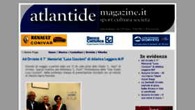 What Atlantidemagazine.it website looked like in 2016 (8 years ago)
