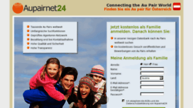 What Aupairnet24.at website looked like in 2016 (7 years ago)