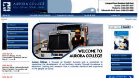 What Auroracollege.nt.ca website looked like in 2016 (7 years ago)