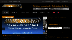 What Automotoretro.it website looked like in 2016 (7 years ago)