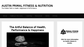 What Austinprimalfitness.com website looked like in 2016 (7 years ago)