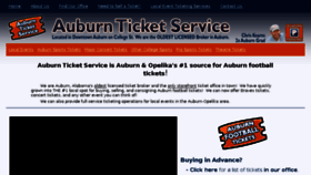 What Auburnticketservice.com website looked like in 2016 (7 years ago)