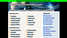 What Astrologyconnection.com website looked like in 2016 (7 years ago)