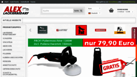 What Alex-lack.de website looked like in 2016 (9 years ago)