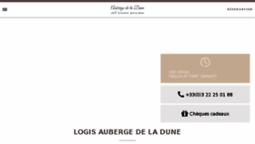 What Auberge-de-la-dune.com website looked like in 2016 (7 years ago)