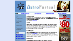 What Astroportaal.com website looked like in 2016 (7 years ago)