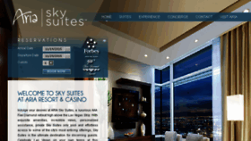 What Ariaskysuites.com website looked like in 2016 (7 years ago)