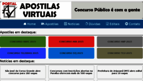 What Apostilasvirtuais.com website looked like in 2016 (7 years ago)