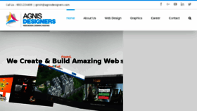 What Agnisdesigners.com website looked like in 2016 (7 years ago)