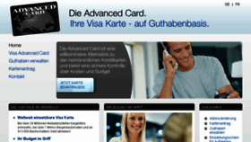 What Advancedcard.ch website looked like in 2016 (7 years ago)