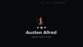 What Austenallred.com website looked like in 2016 (7 years ago)