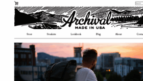 What Archivalclothing.com website looked like in 2016 (7 years ago)