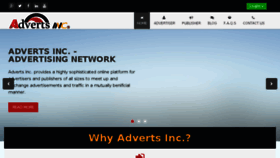 What Advertsinc.com website looked like in 2016 (7 years ago)