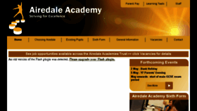 What Airedaleacademy.com website looked like in 2016 (7 years ago)