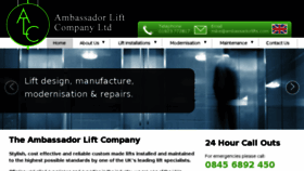 What Ambassadorlifts.co.uk website looked like in 2016 (8 years ago)