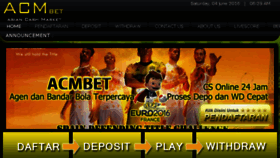 What Acmbet.net website looked like in 2016 (7 years ago)