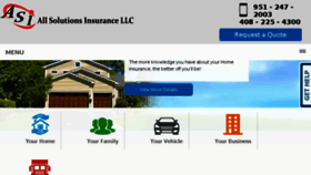 What Allsolutionsinsurance.com website looked like in 2016 (7 years ago)