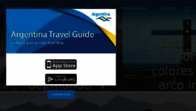 What Argentina.travel website looked like in 2016 (7 years ago)
