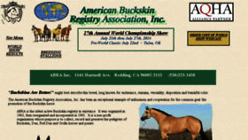 What Americanbuckskin.org website looked like in 2016 (7 years ago)