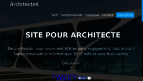 What Architectes.me website looked like in 2016 (7 years ago)