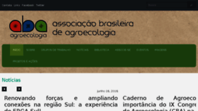 What Aba-agroecologia.org.br website looked like in 2016 (7 years ago)