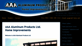 What Aaaaluminumproducts.com website looked like in 2016 (7 years ago)
