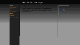 What Articlemanager.com website looked like in 2016 (7 years ago)