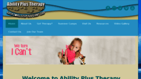 What Abilityplustherapy.com website looked like in 2016 (7 years ago)