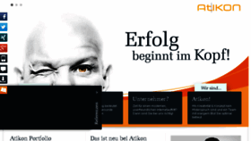 What Atikon.at website looked like in 2016 (7 years ago)
