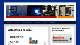 What Adefim74.com website looked like in 2016 (9 years ago)
