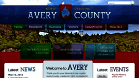 What Averycountync.gov website looked like in 2016 (7 years ago)