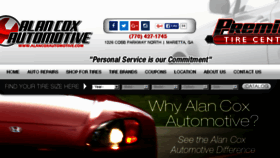 What Alancoxautomotive.com website looked like in 2016 (7 years ago)