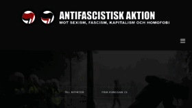 What Antifa.se website looked like in 2016 (7 years ago)