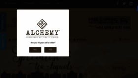 What Alchemy-eliquid.co.uk website looked like in 2016 (7 years ago)
