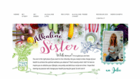 What Alkalinesisters.com website looked like in 2016 (7 years ago)