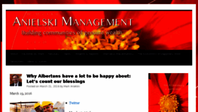 What Anielski.com website looked like in 2016 (9 years ago)