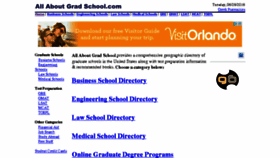 What Allaboutgradschool.com website looked like in 2016 (7 years ago)