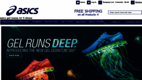 What Asicsoutlet.co.uk website looked like in 2016 (7 years ago)