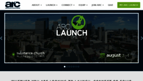 What Arcchurches.com website looked like in 2016 (7 years ago)